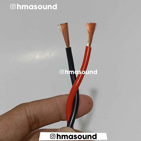 Kabel Speaker Kepang CR Audio 2 x 2,5 Ecer / Meteran