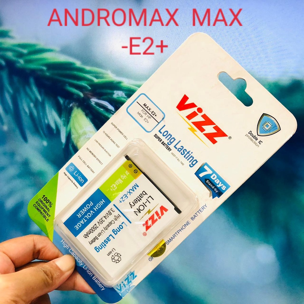 PROMO!!! BATERAI VIZZ DOBEL POWER ANDROMAX C2/ ANDROMAX C/ ANDROMAX C3/ ANDROMAX EC/ ANDROMAX G2/ ANDROMAX I/ ANDROMAX I3/ ANDROMAX I2/ ANDROMAX I3S/ ANDROMAX U/ ANDROMAX Q/ ADNROMAX V/ ANDROMAX Z/ ANDROMAX G/ ANDROMAX E2+