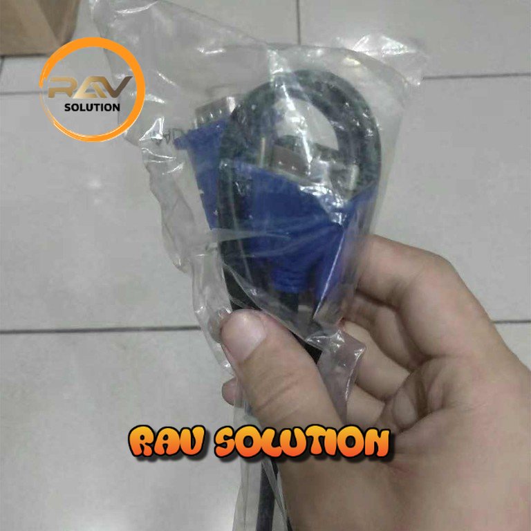 KABEL VGA 1.5M Terbagus Biru /VGA kable / vga to vga male  - RAV SOLUTION