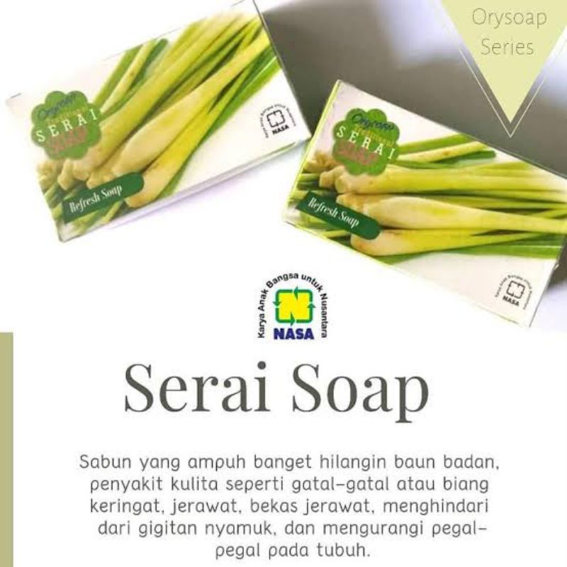 Sabun alergi kulit / alergi dingin/ biang keringat sabun herbal sereh