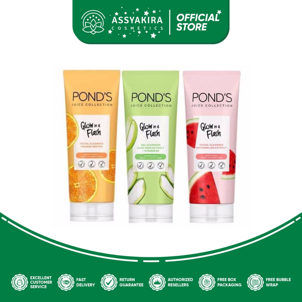 Pond's Juice Collection Glow In A Flash Facial Cleanser 90gr