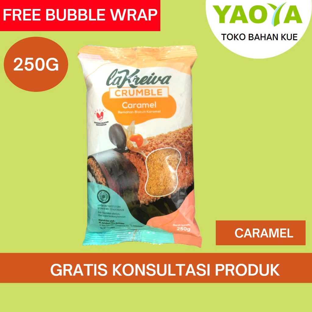 

LA KREIVA CRUMBLE 250G CARAMEL