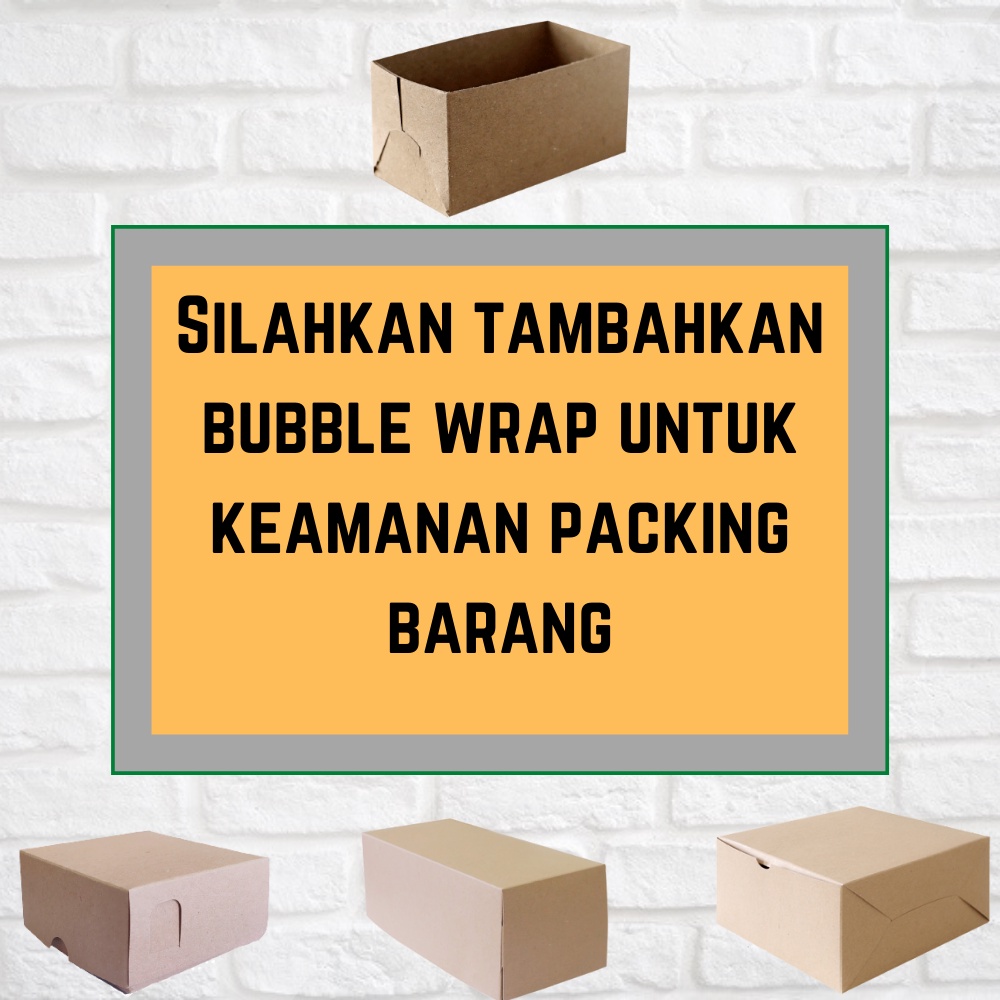 DUS LUNCH BOX UKURAN M 15X9X4,5 CM / KARDUS BOX MAKANAN AYAM GEPREK NASI MIE GORENG BUBUR SIZE M