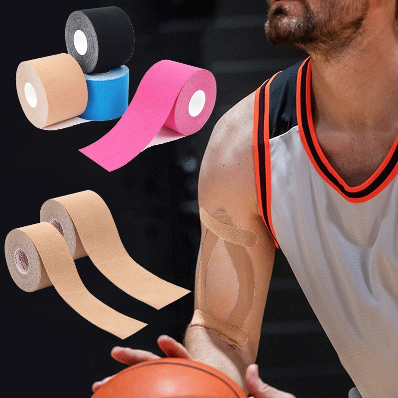 COD Kinesio Tape Tapping Kinesiology Tape Berkualitas Finger tape Wrist Elastis Jari Tangan 5cm X 5m Therapy