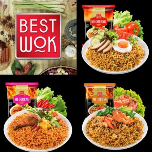 Mi Best Wok mie goreng 3 varian bestwok Black pepper Original Spicy yamin mie boncabe lemonilo mie pedas ramen richeese Cemilan Makanan Ringan