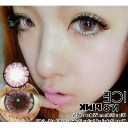 Ready SOFTLENS X2 - ICE N8 - NORMAL -BIG EYES - DIA 16mm/Grey/Black/Hazel/Green/Pink/Blue
