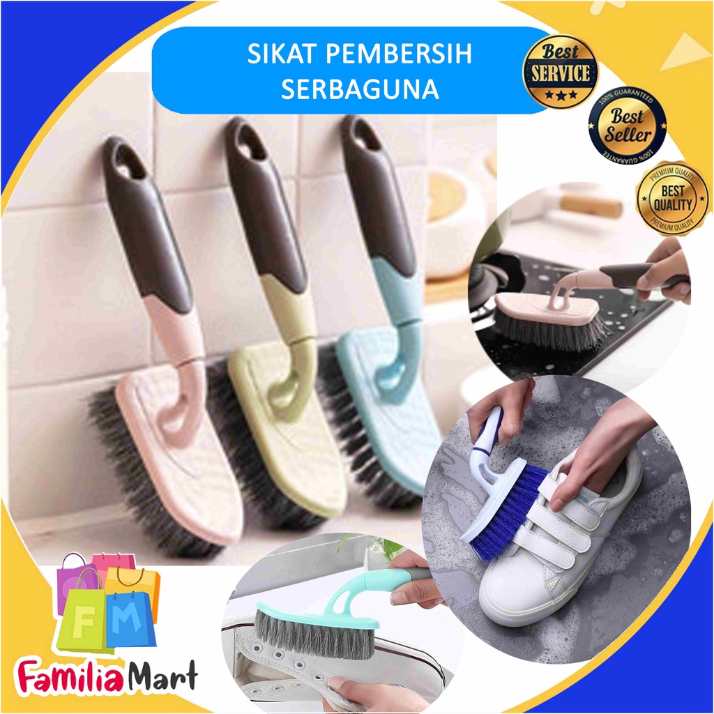 SIKAT PEMBERSIH LANTAI DINDING KAMAR MANDI BAJU SEPATU ALAT DAPUR PEGANGAN HANDLE PANJANG