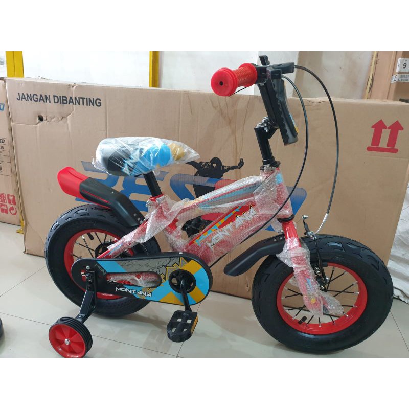 Sepeda Anak / Sepeda BMX 12 inch MONTANA ( BAN JUMBO 3.0 ) ( Merah / Red )