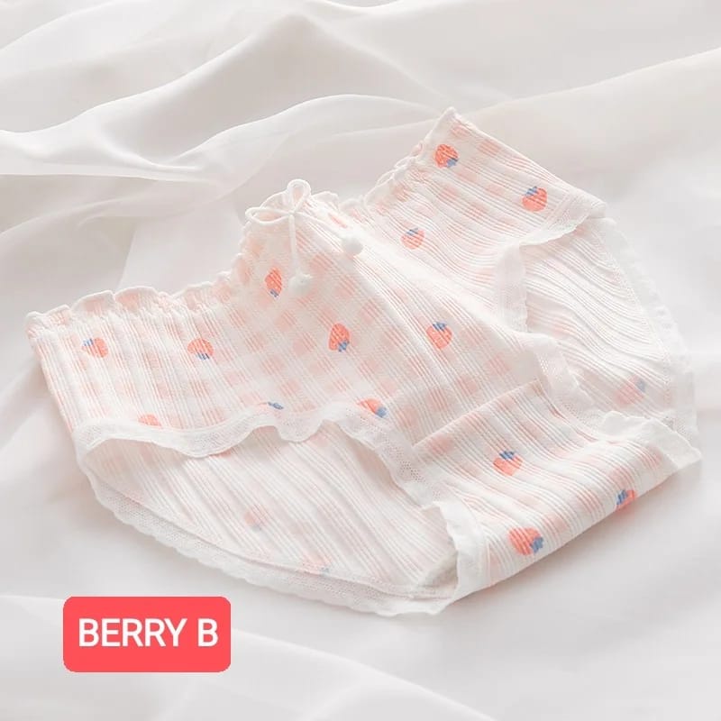 BERRY PANTIE CELANA DALAM REMAJA ABG WANITA ALA KOREA IMPORT NOT SOREX PAKAIAN DALAM KATUN ADEM NYAMAN IMPOR