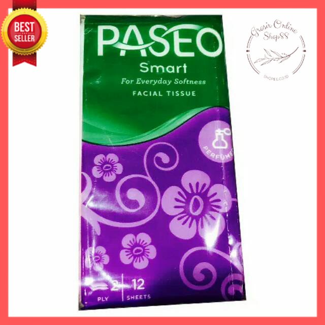 GOS -F104- Tissue Paseo 12 sheet - Tisu Wajah - Tisu Pocket 12sheet