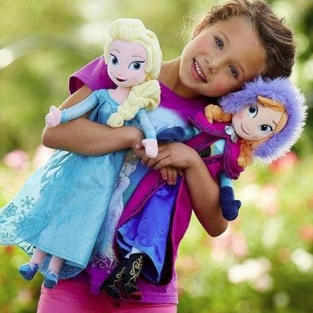 Boneka Plush Disney Frozen Elsa/Anna 50 cm - Mainan bayi - mainan anak - Anna