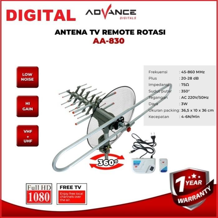 Antena Tv Digital Advance Aa - 830 / Antena Remote Digital-Original Original