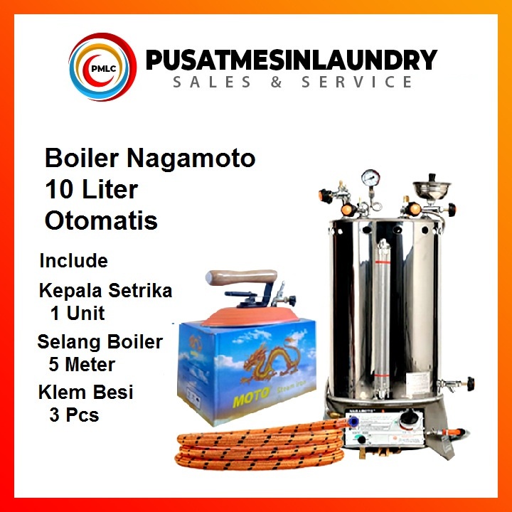 Boiler Nagamoto 10 L / Setrika Uap Otomatis Nagamoto