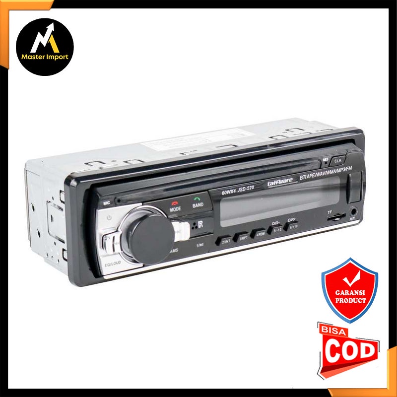 Taffware Tape Audio Mobil Multifungsi Bluetooth MP3 FM Radio - JSD-520 - HOBI