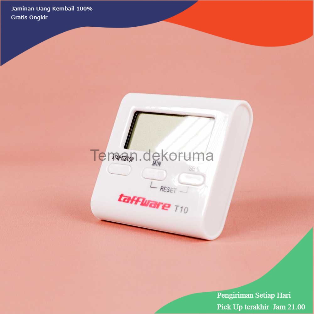 TD - PR Taffware Timer Masak Dapur Countdown Digital Alarm Clock - T10