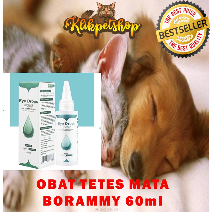 Obat Tetes Mata Kucing Anjing Borammy 60 ml Perawatan Mata