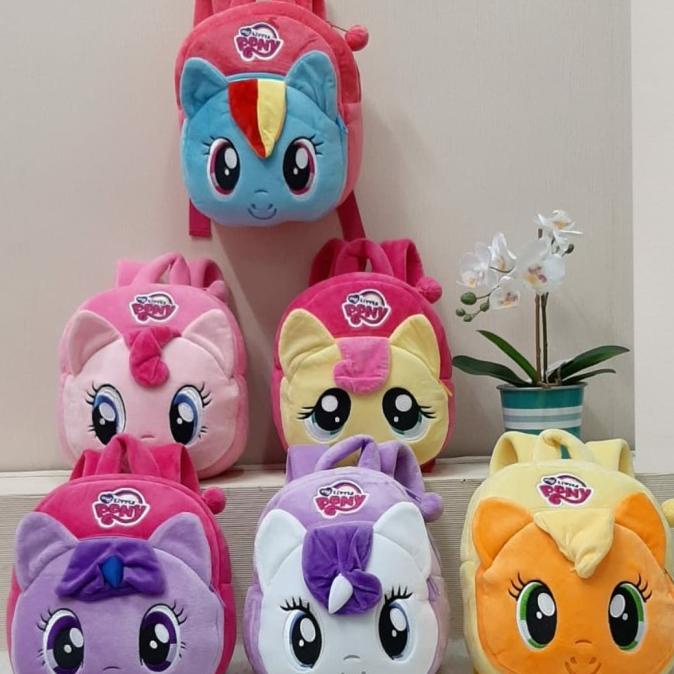 Tas Ransel Anak Paud Playgroup Muka My Little Pony Kuda Poni