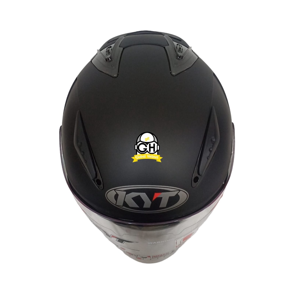 HELM KYT GALAXY SLIDE FLAT R SOLID MATT BLACK POLOS FLAT VISOR