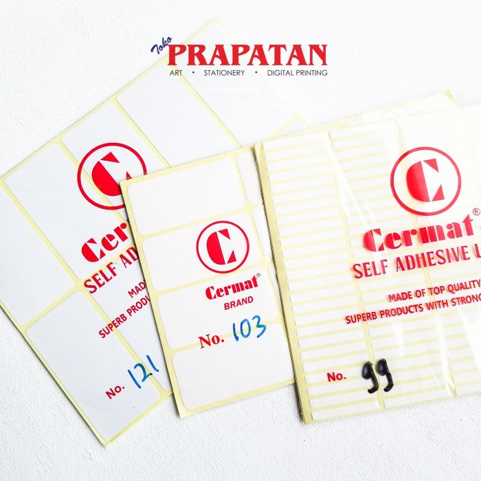 

Cermat Self Adhesive Labels - no 99 NANDAA