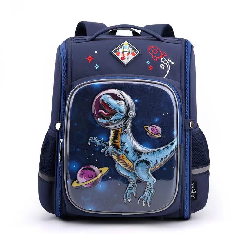 Skoola Tas Sekolah Anak Laki - Laki SD Ransel T-Rex Dinosaurus Waterproof - Laxy