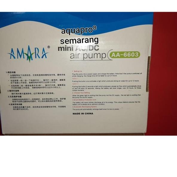 Pompa Udara AC/DC Amara Aerator AA6603 (AA 6603)