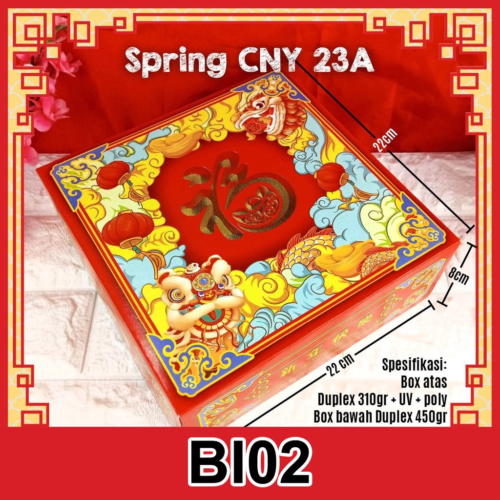 Jual Dus Kue Imlek Cake Box Chinese New Year Kado Kue Hampers Imlek Bi Shopee Indonesia