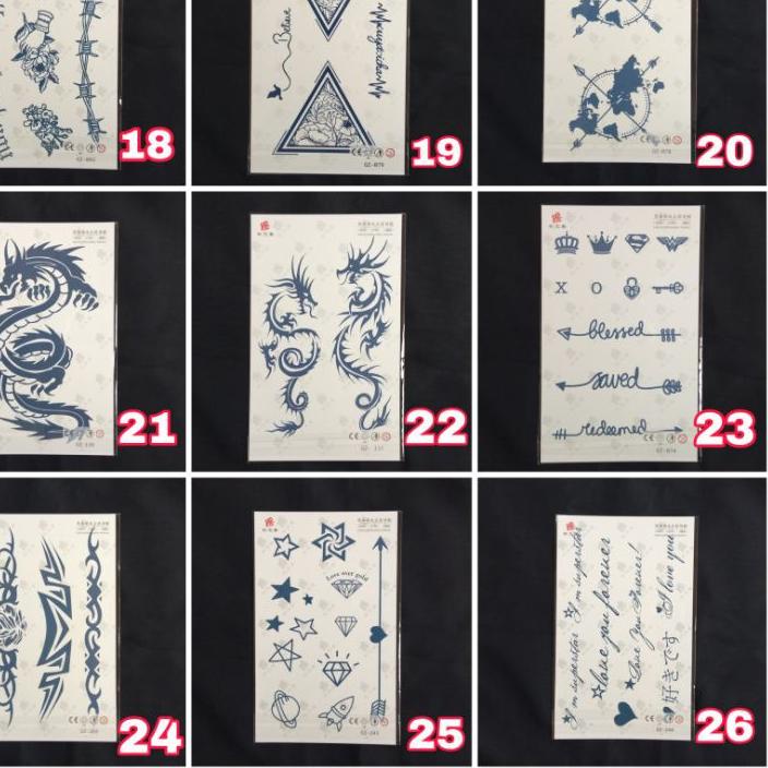 ⌆ TATTO TEMPORARY GEL / TATTO SEMENTARA TAHAN LAMA ↼