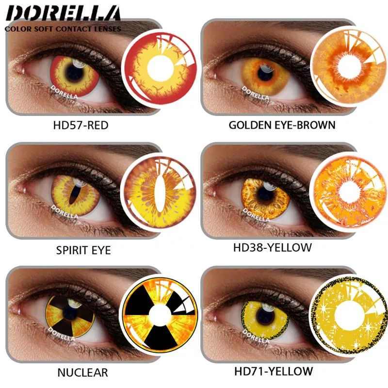 SOFTLENS COSPLAY HALLOWEEN YELLOW VERSION