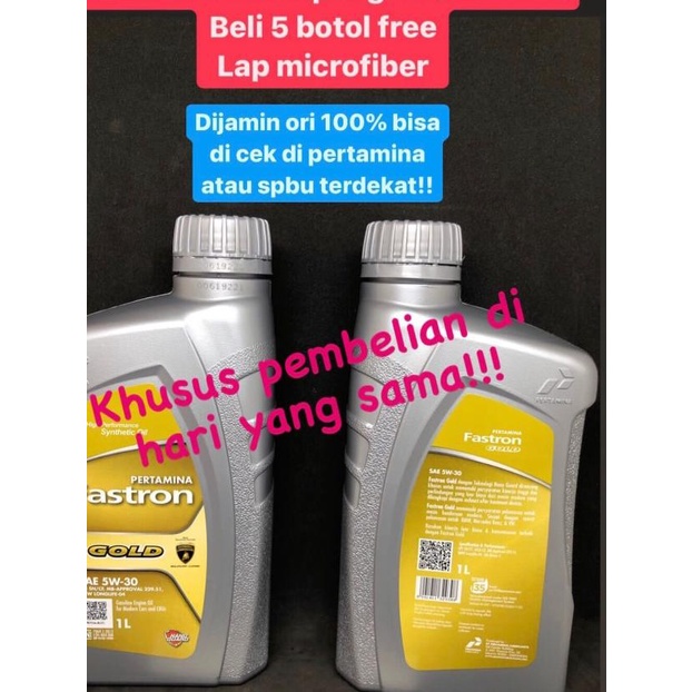 oli mesin pertamina fastron gold 1 liter ( dijamin ori)