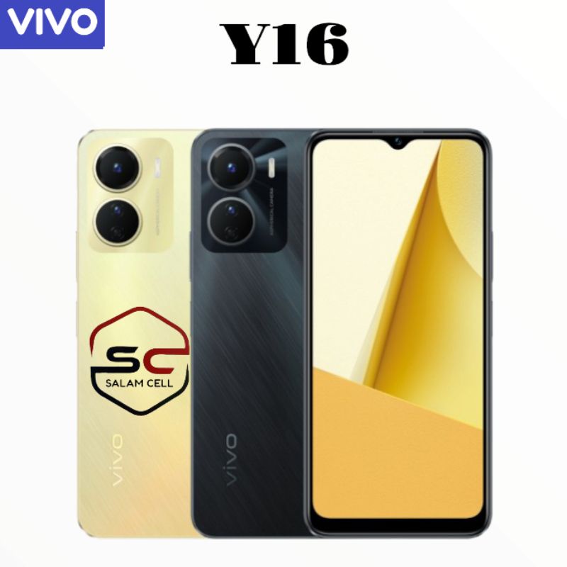 VIVO Y16 Ram 4+4/64GB Baterai 5000mAh Splash Waterproof Original Garansi Resmi