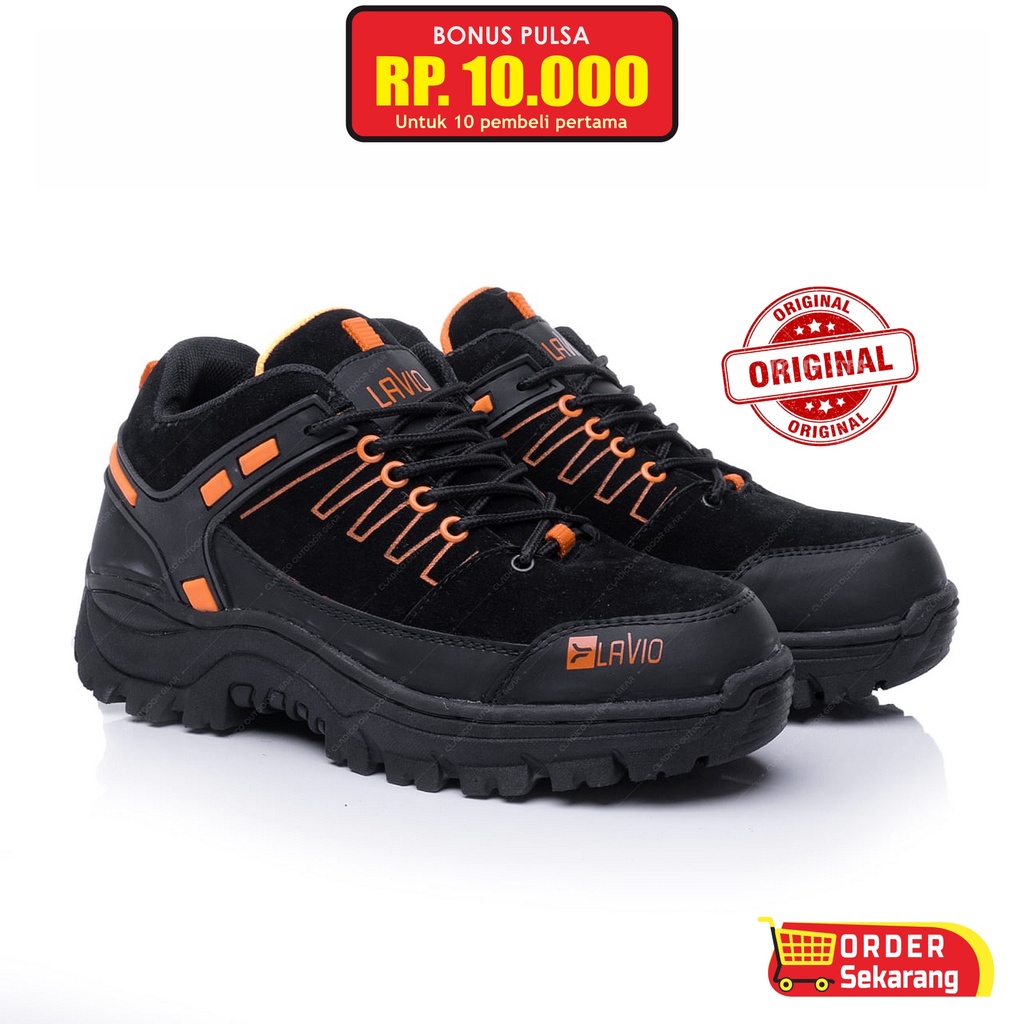 Jual Sepatu Safety Pria Safety Shoes Lavio Leacher Ujung Besi Proyek