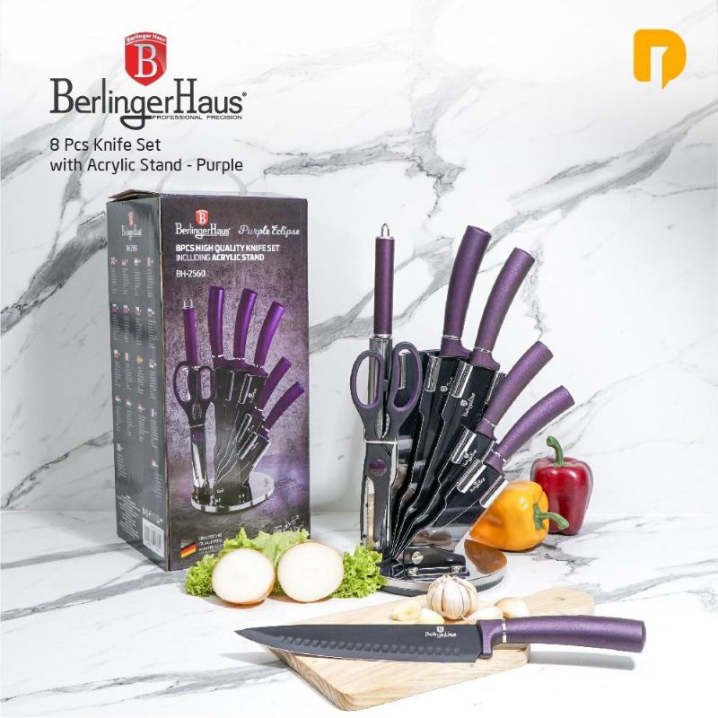 PISAU SET BERLINGER HAUS PURPLE 8PCS