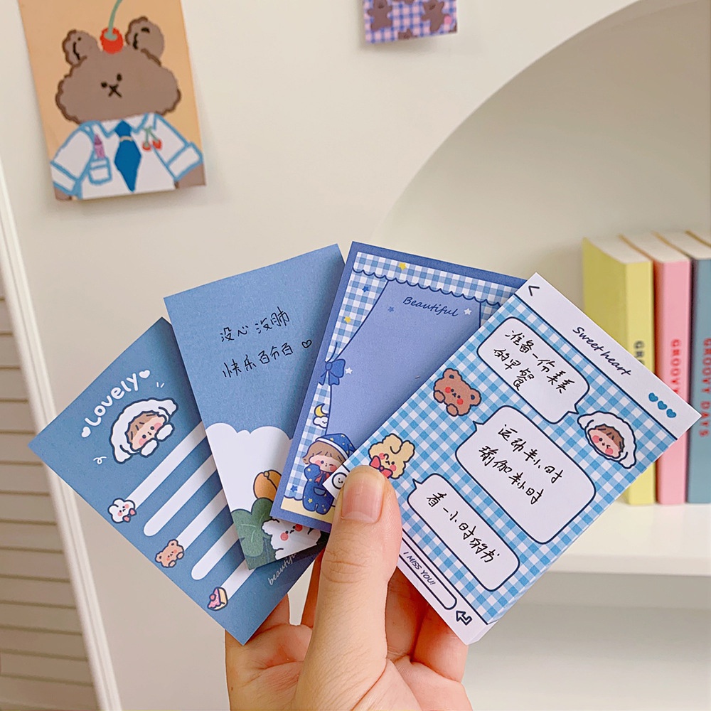 50 Sheets/pc Sticky Note Cartoon Weekly Plan Sticky Notes Memo Pad Stationery School Office Supplies