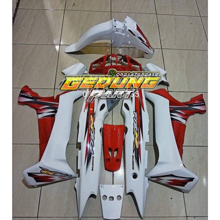 cover body full set bodi motor yamaha Fiz r Fizr Fiz R Milenium Merah Terbaru