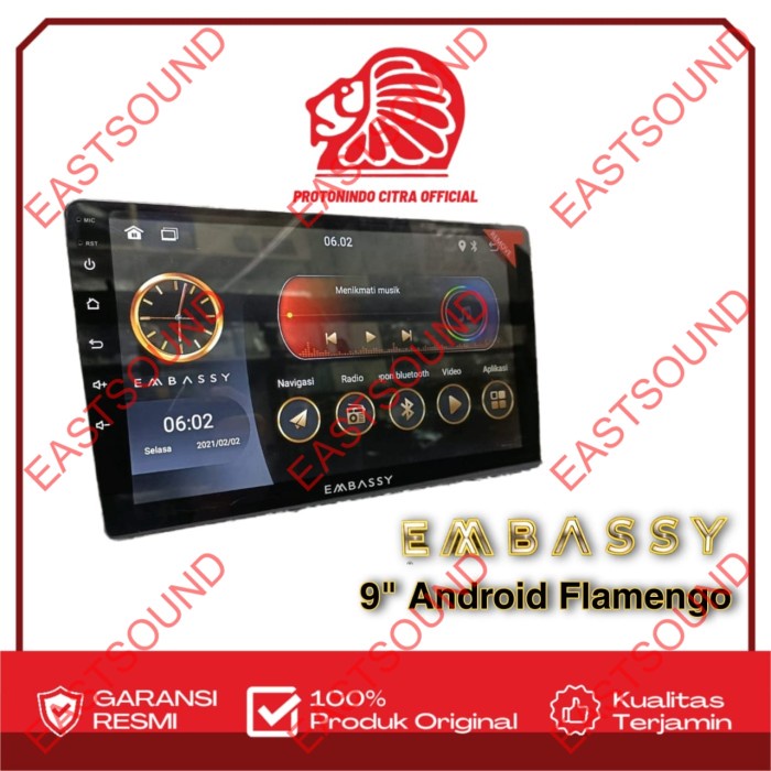 ANDROID HEAD UNIT EMBASSY FLAMENGO 9 INCH