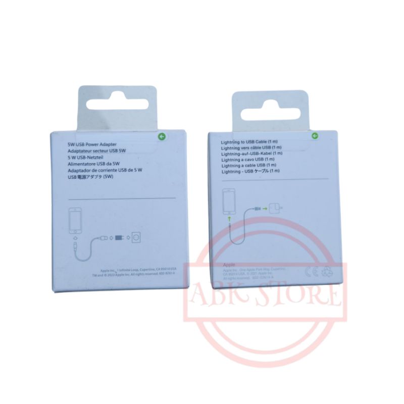 CHARGER LIGHTNING CABLE TO USB 5W FOR IP 5 6 7 8 PLUS X XS MAX XR