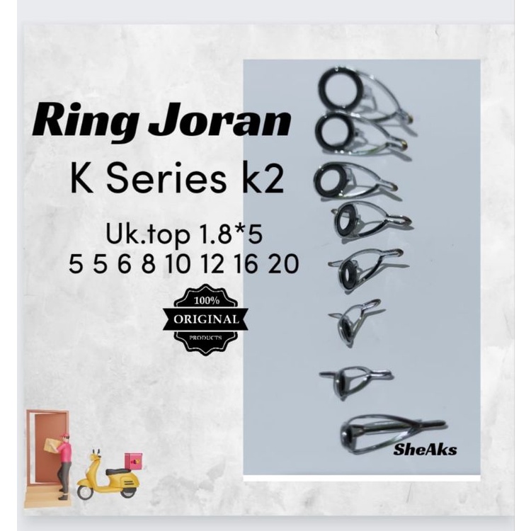 Set Ring Guide Cincin Joran K Series Kaki2 Isi 8pcs