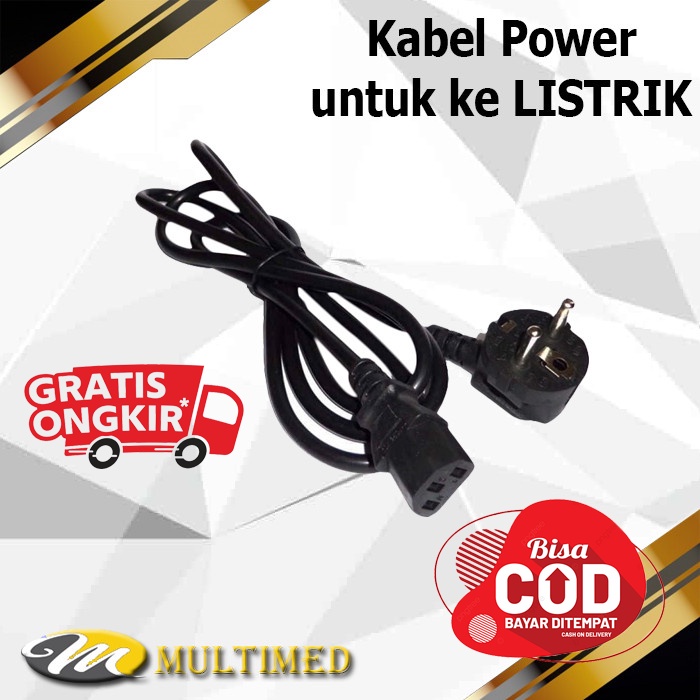 Kabel Power PC Atau Komputer Panjang 1 Meter