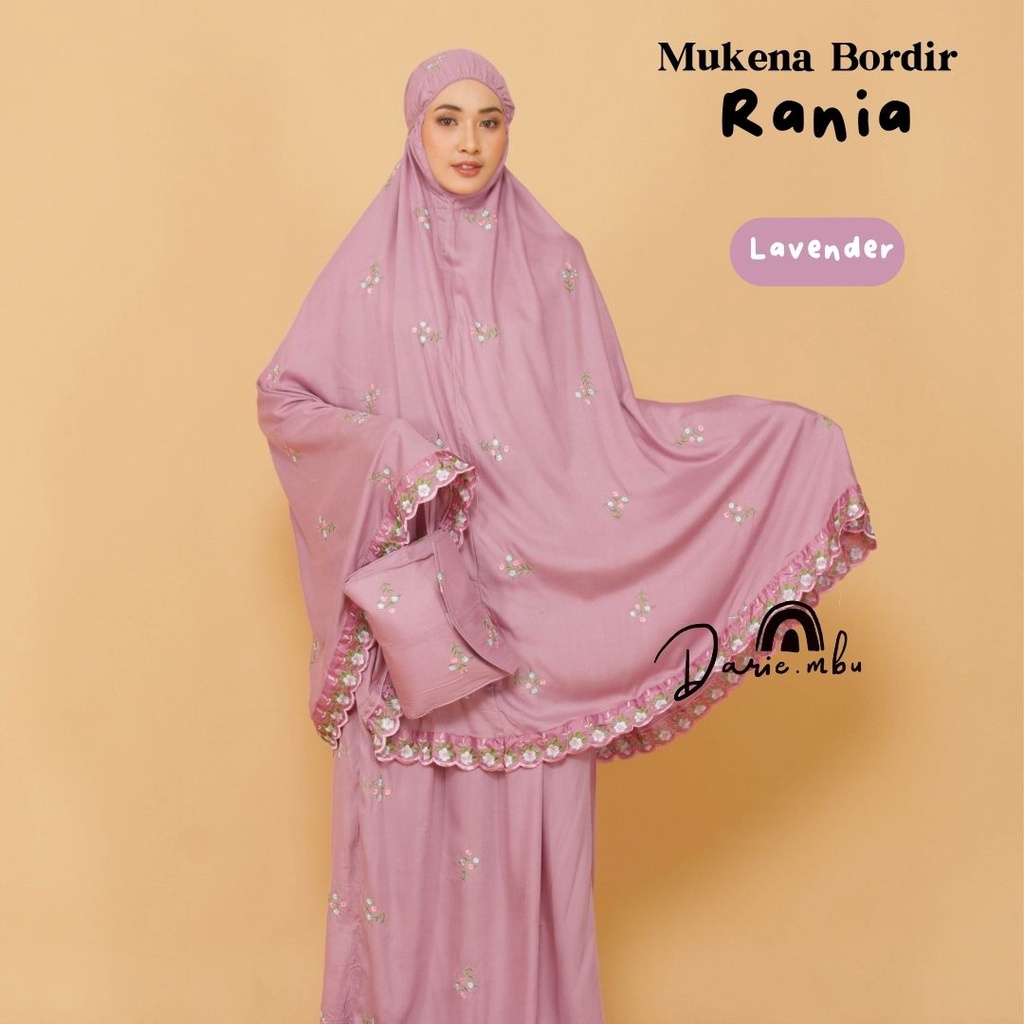 Mukena Dewasa Katun Rayon Bordir Seribu Bunga