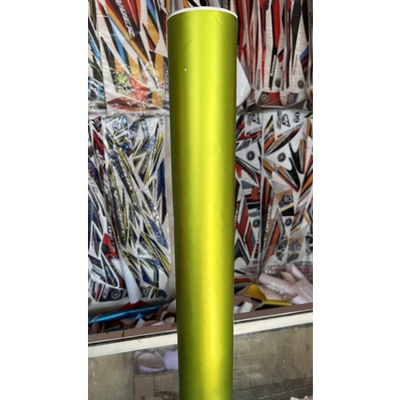 Sticker Lemon Green Satin Premium