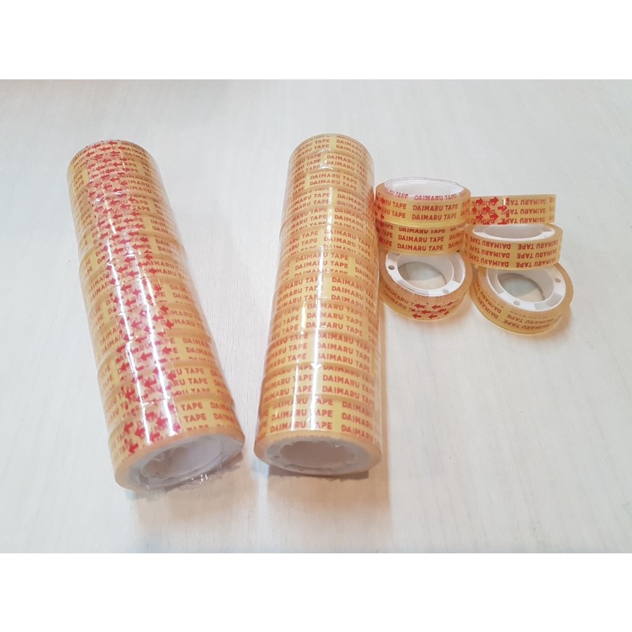

Selotip/ Solasi Bening Daimaru 1/2 Inch Kecil