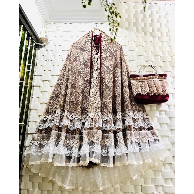 HAWWADAILY - NEW MODEL MUKENA BRUKAT SULTAN CANTIQA | BRUKAT SULTAN FATIMAH SERIES