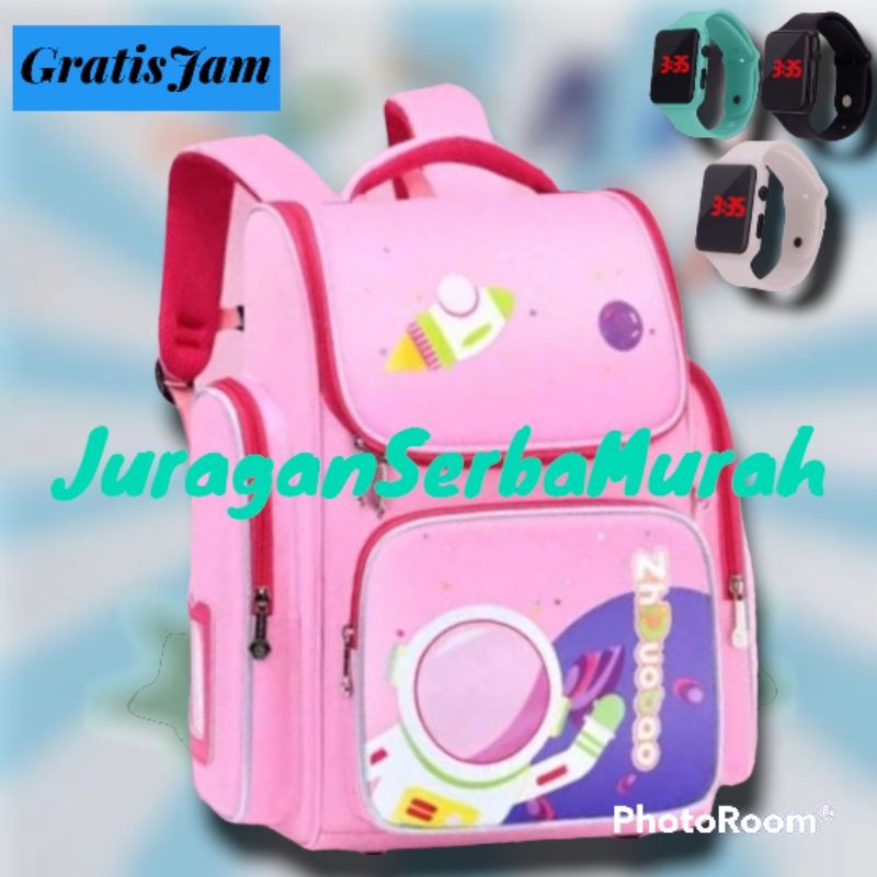 Tas Ransel Sekolah anak perempuan Karakter Astronot Murah