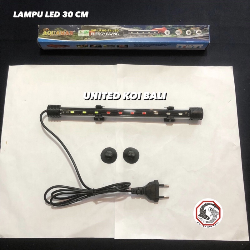 LAMPU LED AQUARIUM SUBMERSIBLE WARNA WARNI 30 CM LP300
