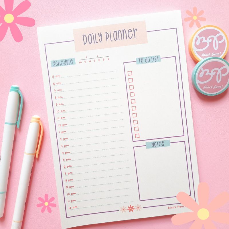

Daily Planner Notepad A5 Bookpaper 90 gsm