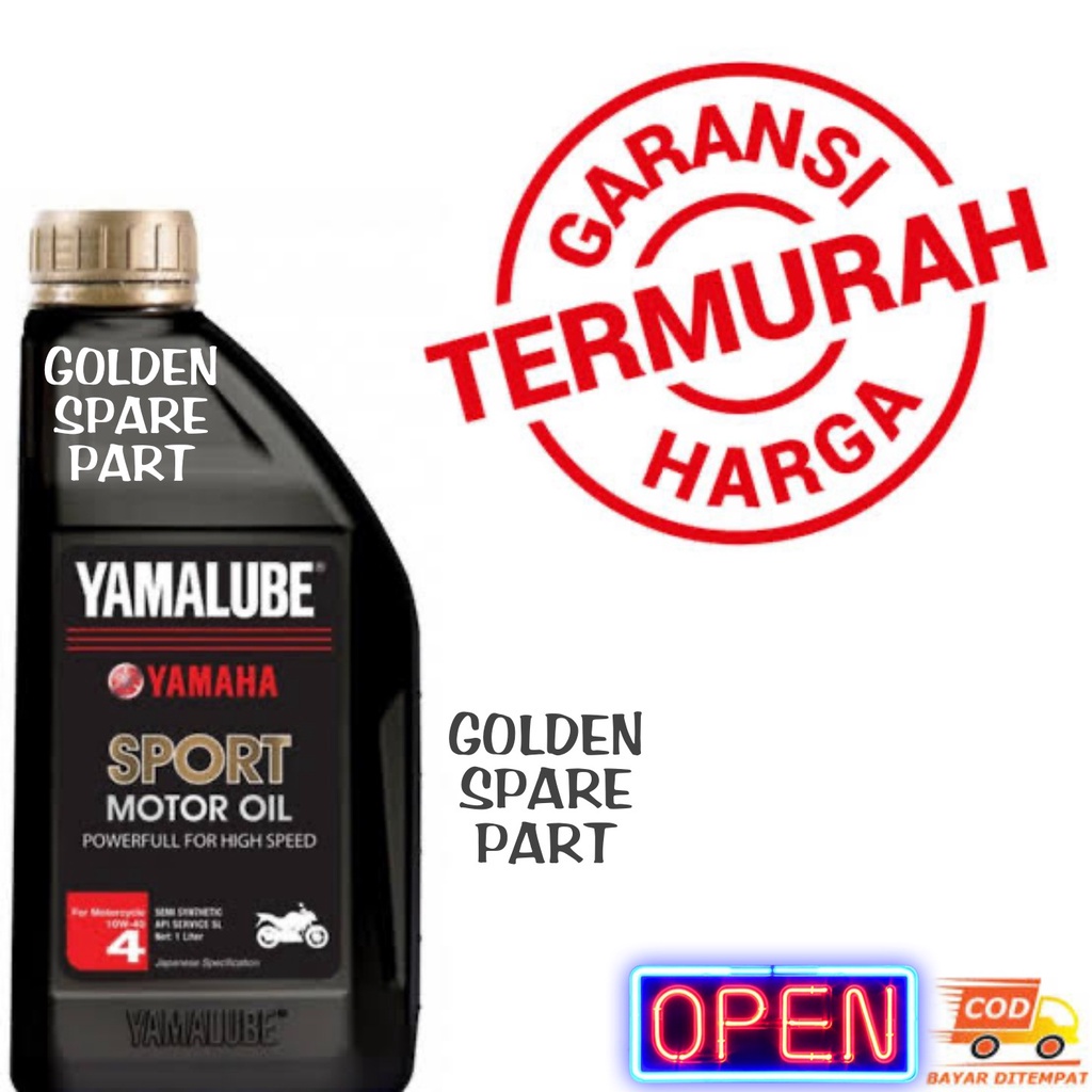 OLI YAMALUBE SPORT 1L HITAM - YAMALUBE SPORT 10W - 40 VIXION OLD - VIXION NEW - R15 KD1003