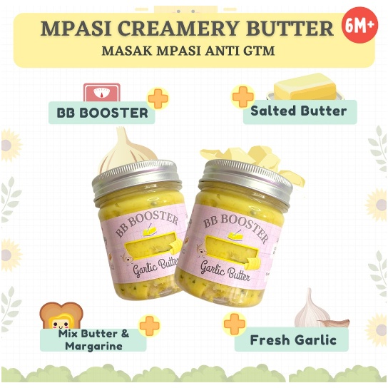 Plum &amp; Blum Garlic Butter Mpasi BB Booster Bumbu Masak - 100 gram bumbu mpasi unsalted butter