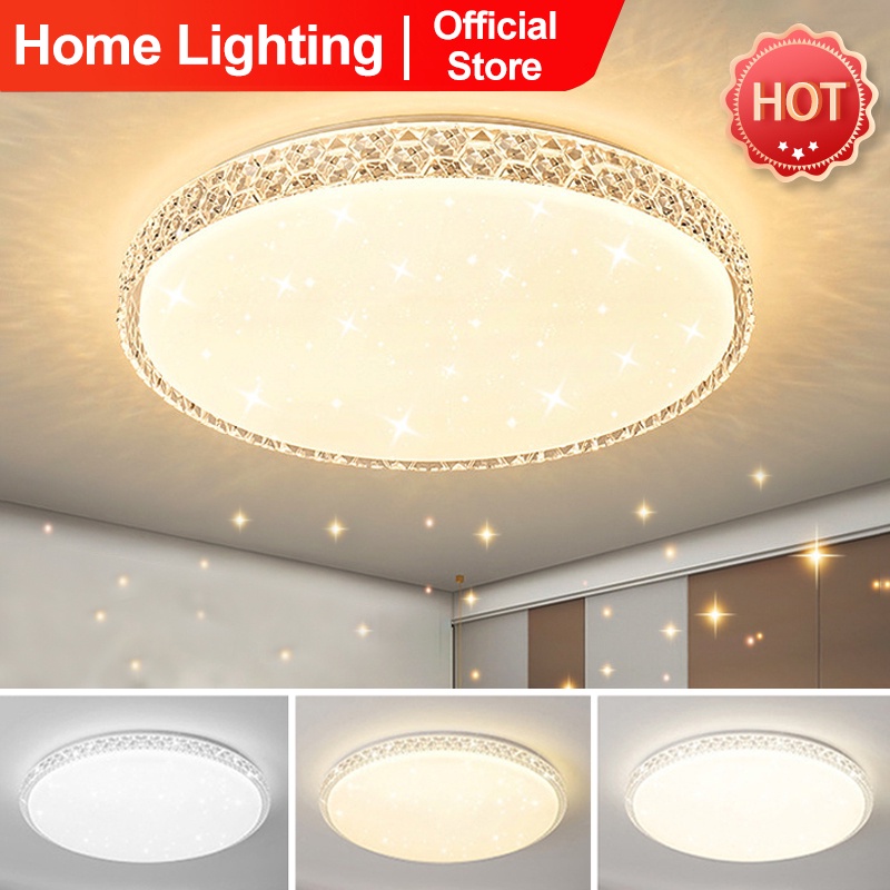 Home Lighting Lampu Plafon Lampu Hias Gantung Ceilling Lampu Lampu Bulat Untuk Ruang Tamu/Kamar Tidur/Dapur  Lampu Hias Plafon 40Watt
