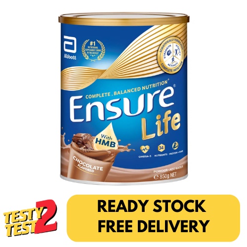 

Abbott Ensure Life Adult Milk Formula - Chocolate 850g