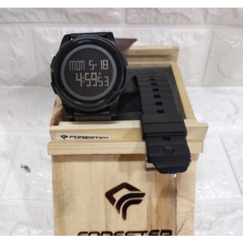 FORESTER JAM TANGAN DIGITAL JTF 2007 HITAM - JAM TANGAN PRIA